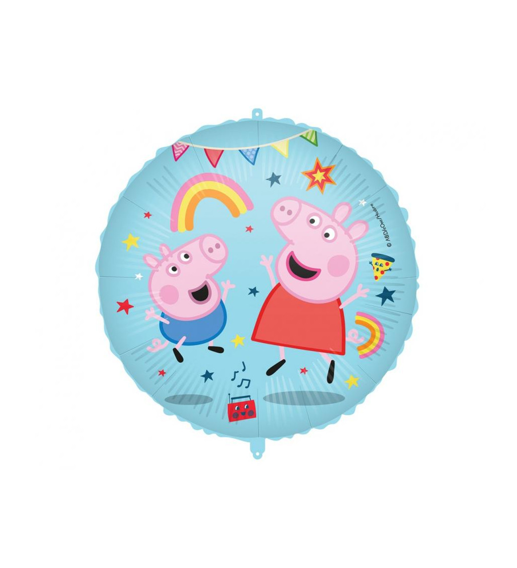 Peppa Pig – fóliový balónek s Peppou a Georgem