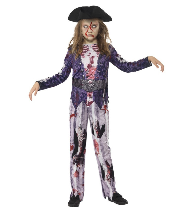 Dívčí kostým - zombie pirátka