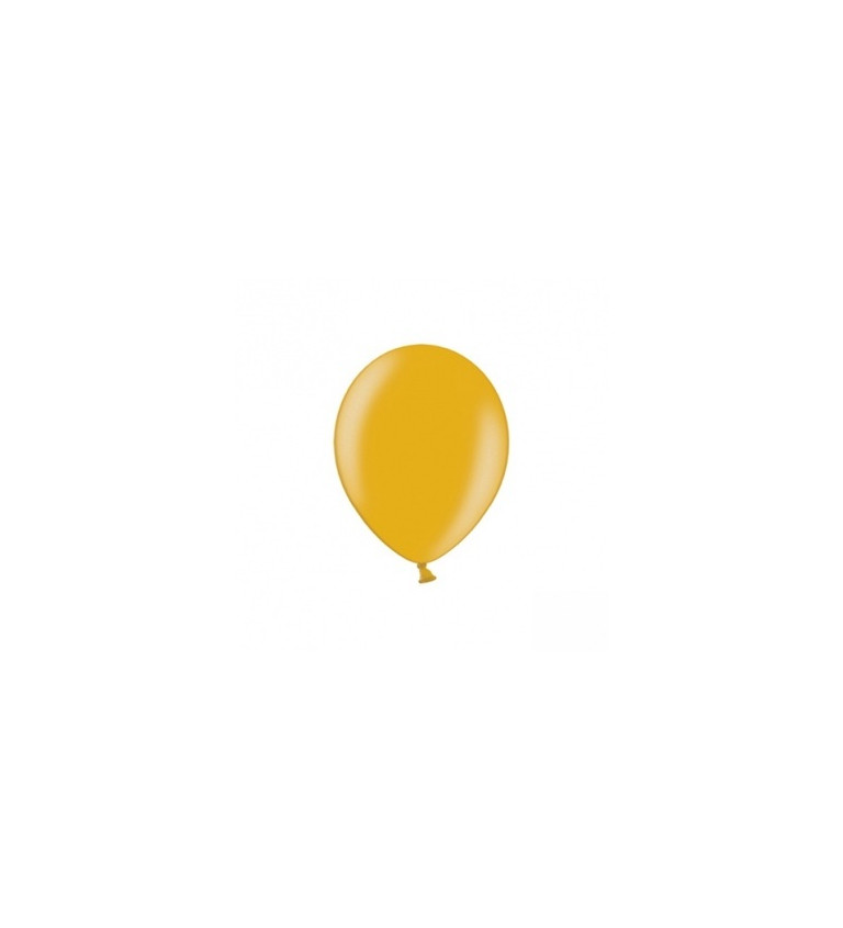 Zlatý metalický balónek - 100 ks