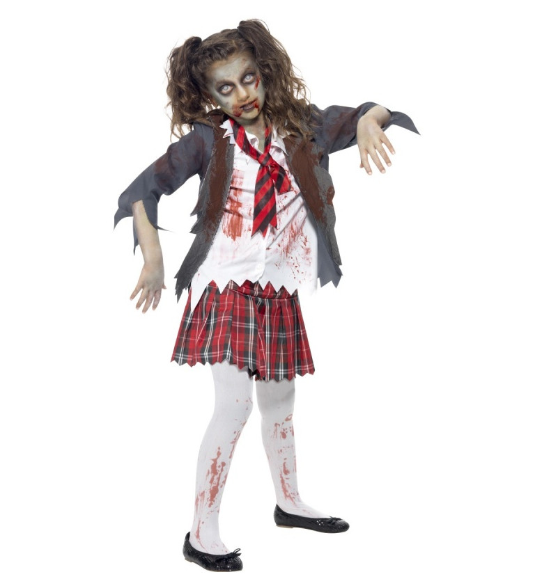Dětský kostým - Zombie studentka
