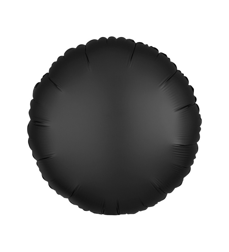 Kulatý fóliový balónek černý
