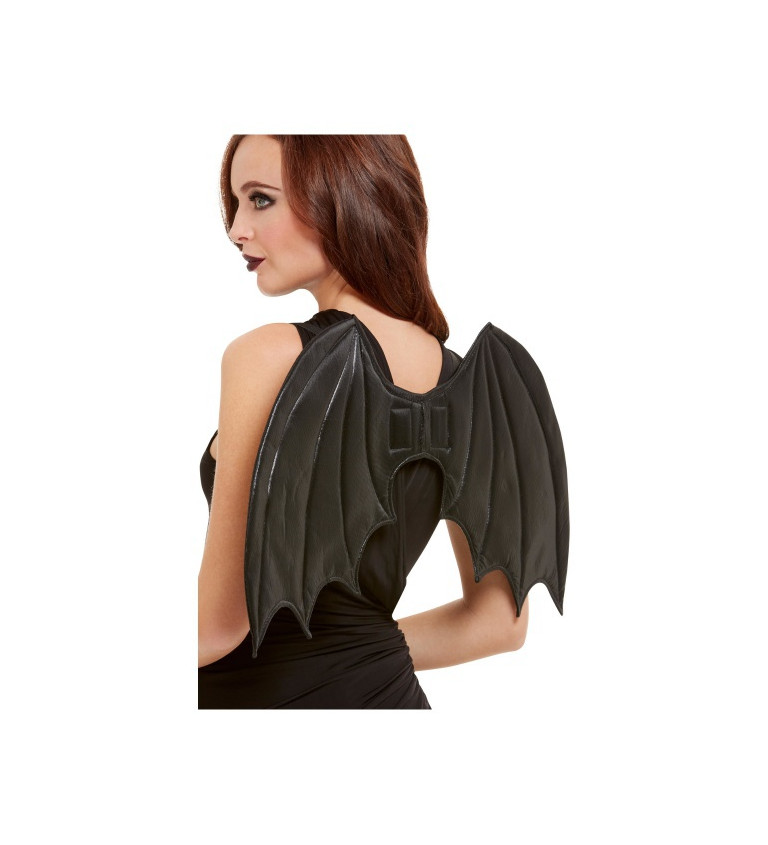 Černá křídla - netopýr, lesklá