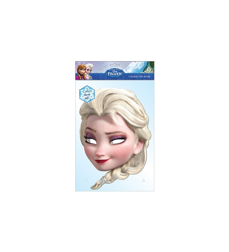 Frozen - papírová maska Elsa
