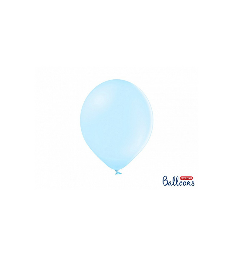 Světle modré latexové balónky - 10 k