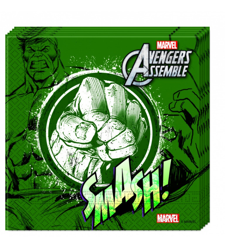 Avengers Hulk - Papírové ubrousky