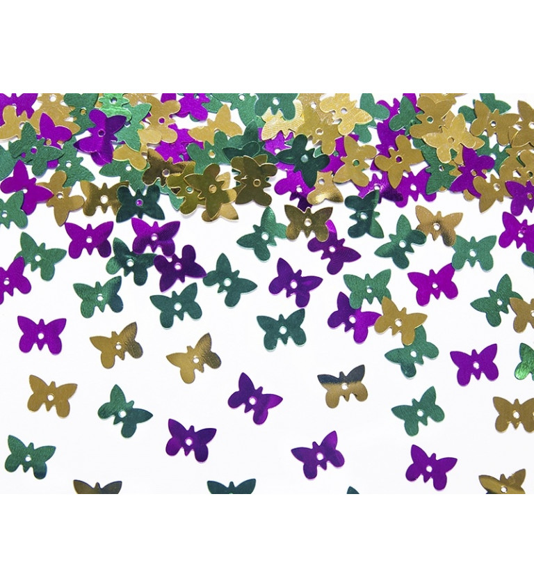 Konfety - barevný motýlci