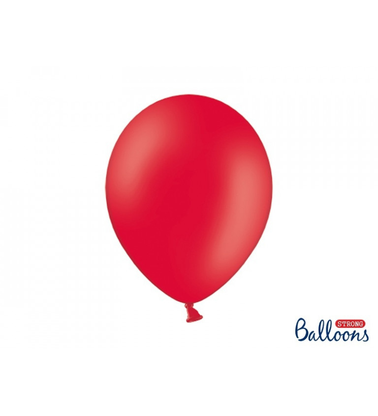 Červený latexový balónek - 10 ks