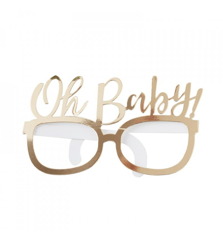 Papírové brýle - "Oh baby"