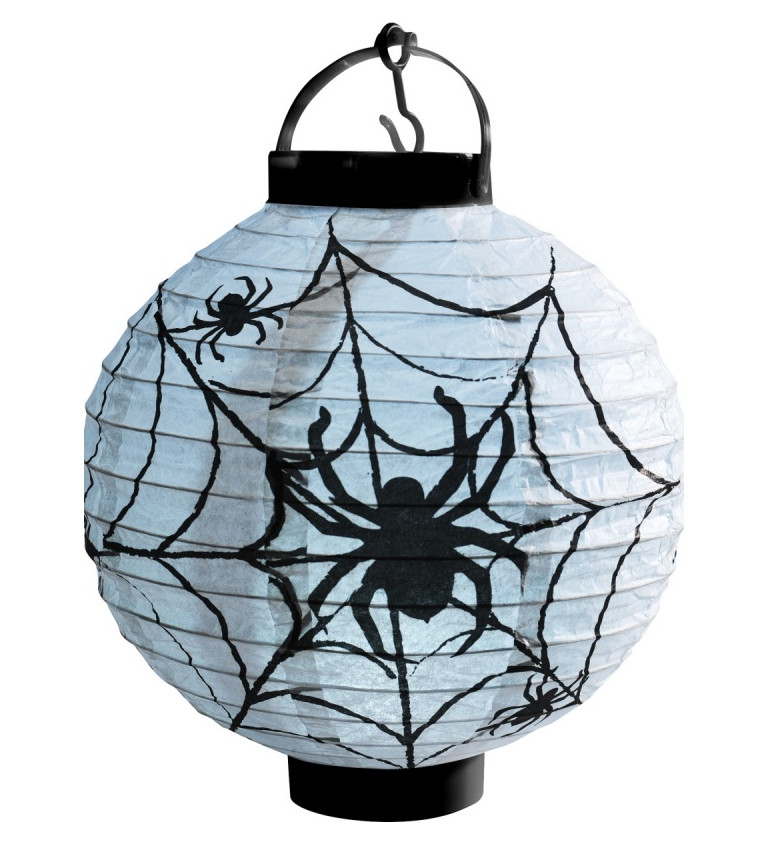 Papírový lampión s diodou - Pavouk