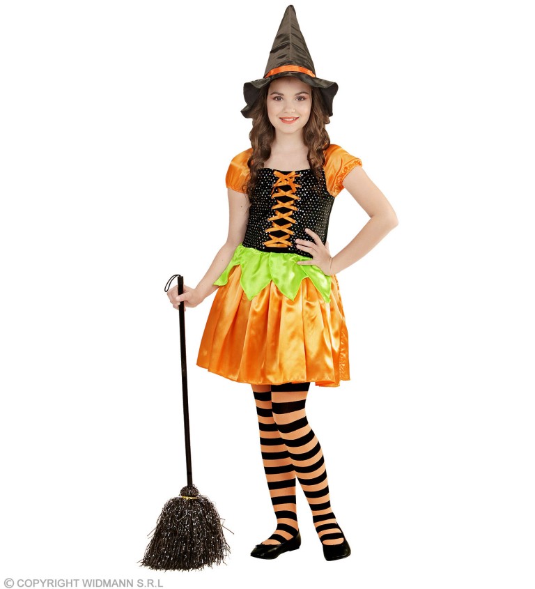 Dívčí kostým - Dýňová čarodějnice
