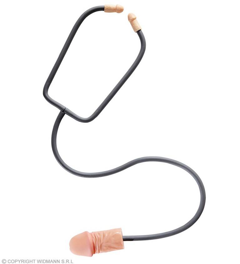 Stetoskop zakončený penisem
