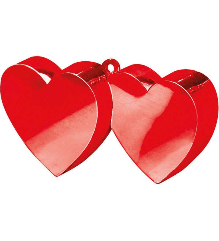 Závaží na balónky - červená srdce