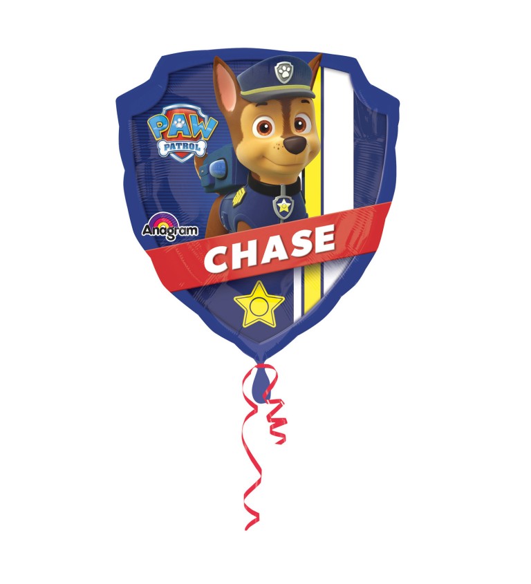Tlapková patrola - Modrý velký fóliový balónek