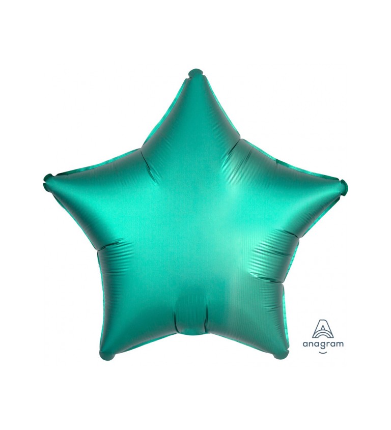 Fóliový balónek Hvězda - zelený