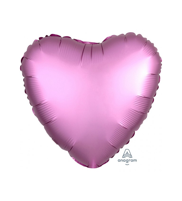 Fóliový balónek Srdce - růžová