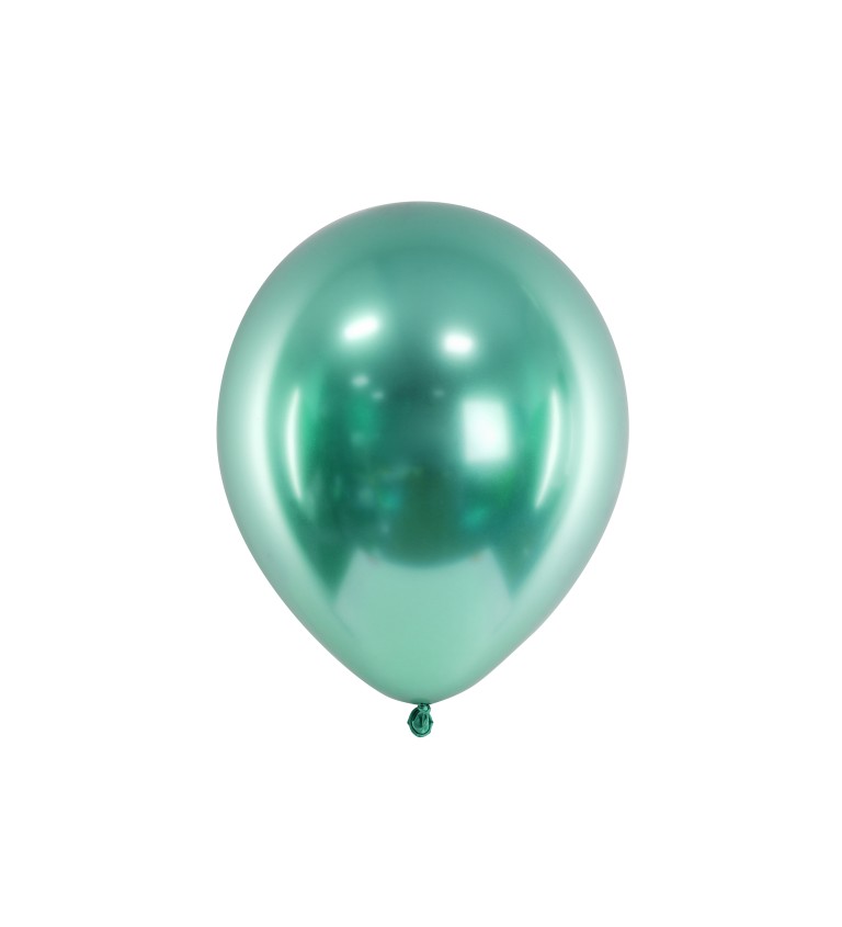 Chromové balónky zelené
