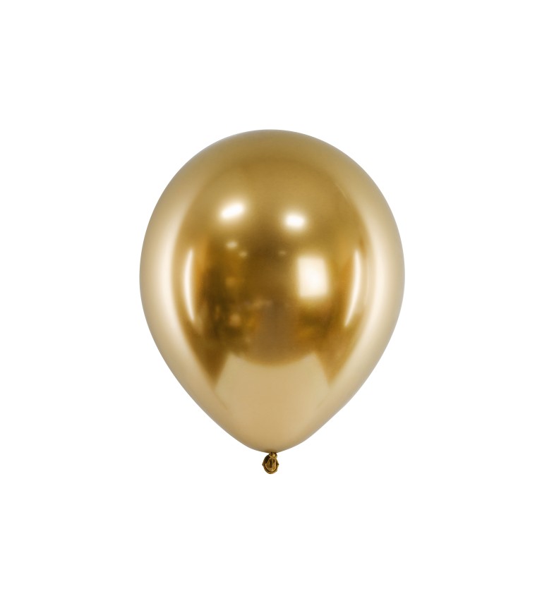 Zlaté balónky - 50 ks