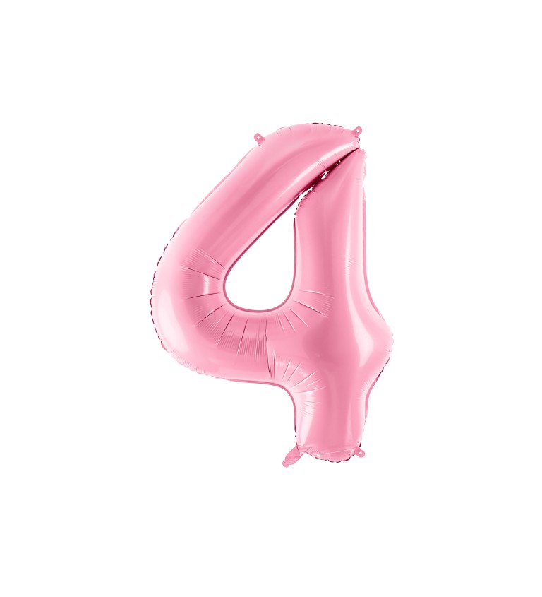 Fóliový balónek 4 růžový