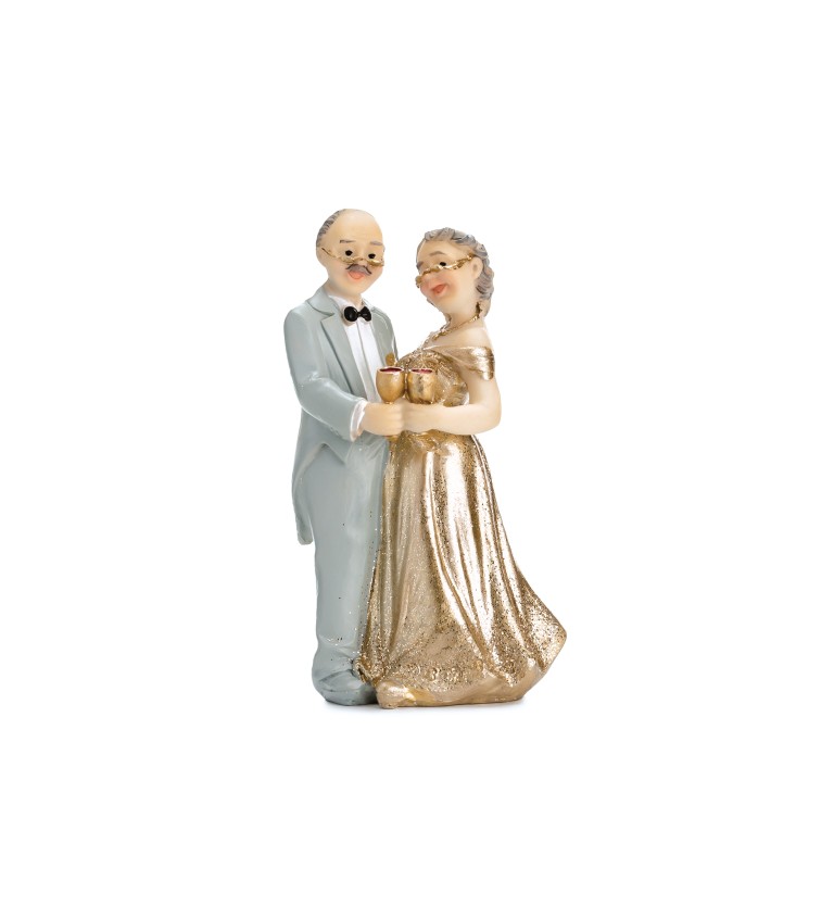 Dortové figurky - zlatá svatba