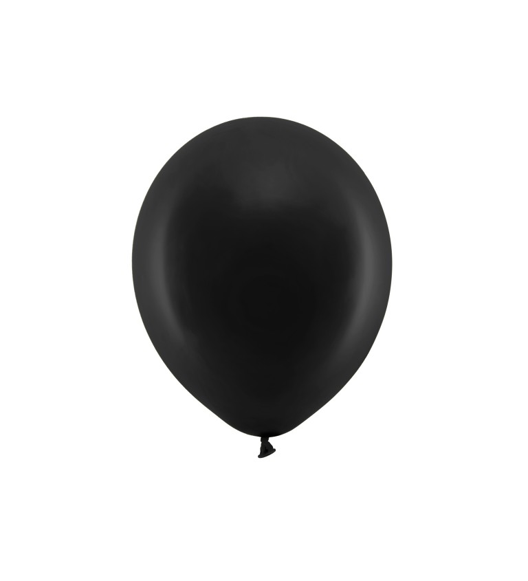 Černé balónky - 30cm - metalické a černé