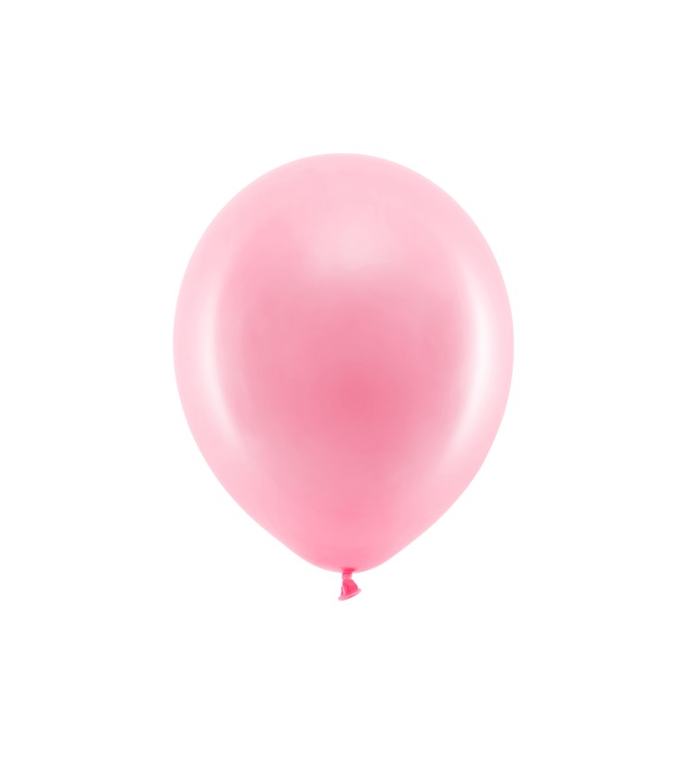 Duhové balónky - 30 cm - metalické růžové