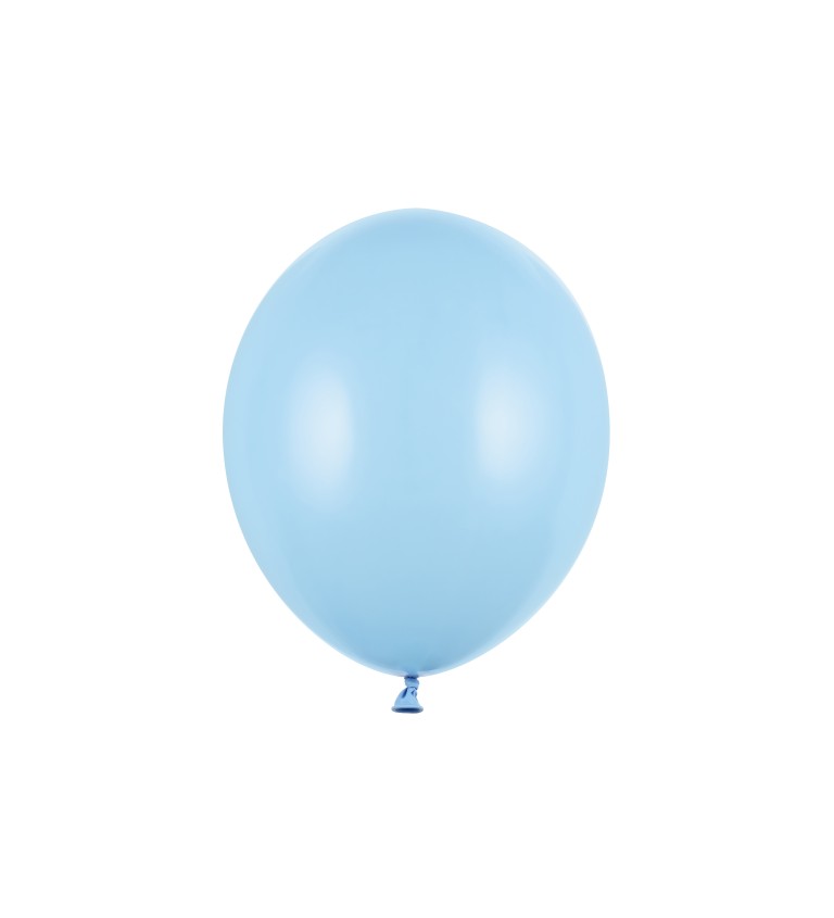 Světle modrý latexový balónek - 10 ks