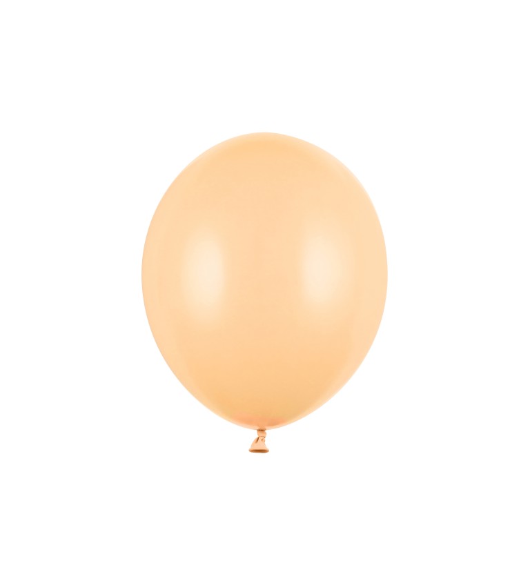 Světle oranžové latexové balónky - 10 s