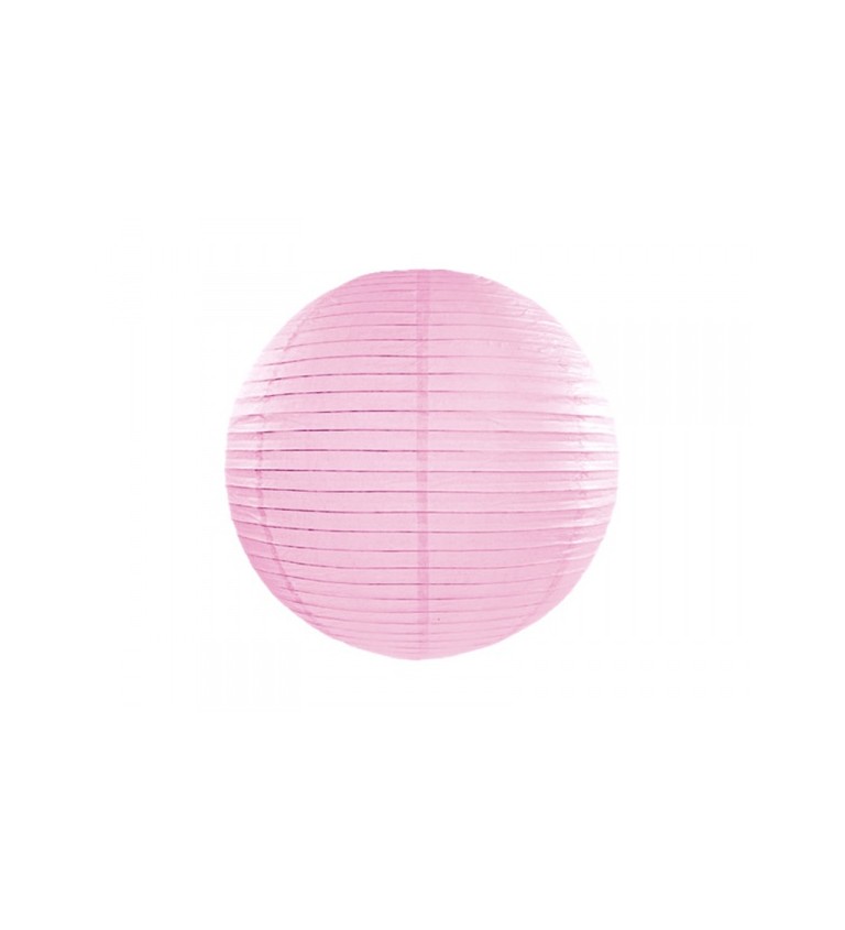 Lampión světle růžový - 45 cm