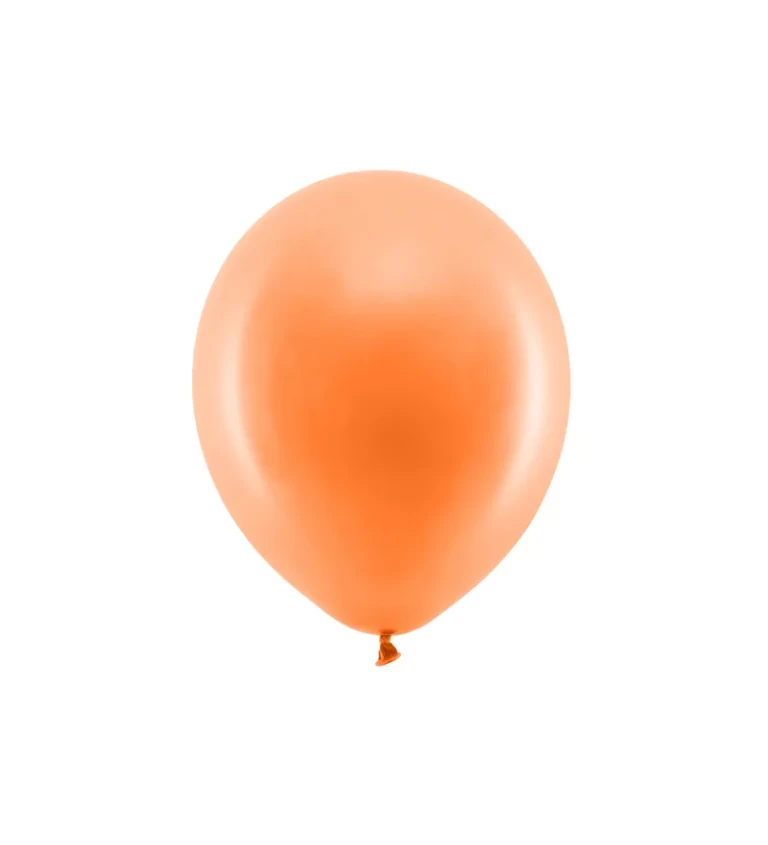 Balónek pastelový - oranžová barva - 10ks