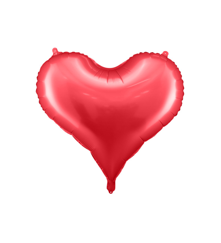 Červený fóliový balónek - velké srdce