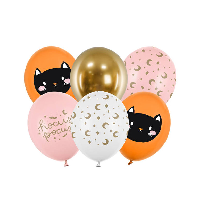 Latexové balónky - hocus pocus kočky