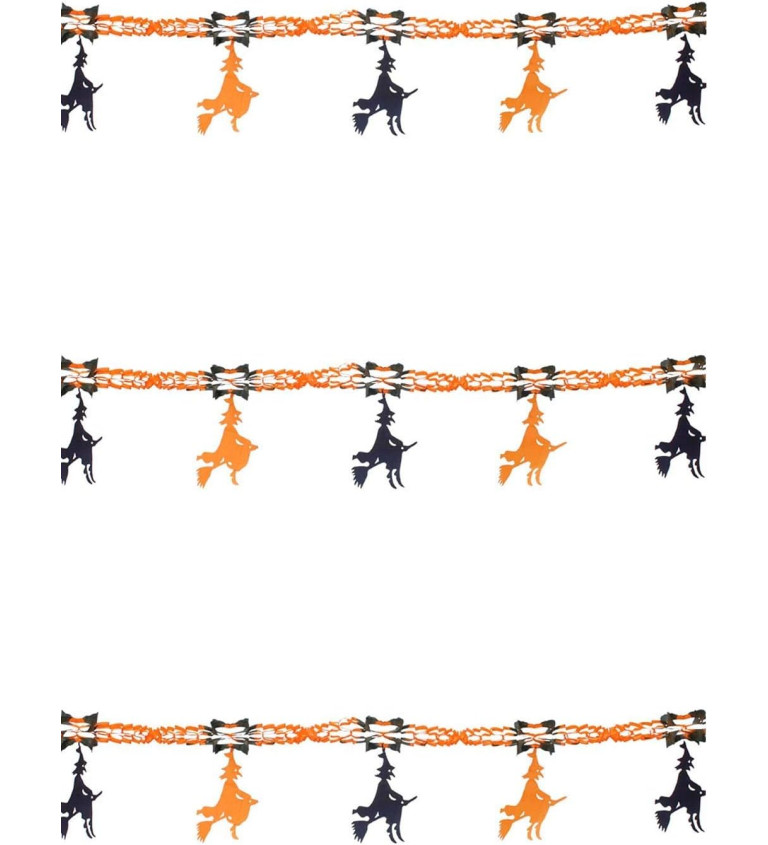 Girlanda – čarodějnice pro kouzelnou výzdobu