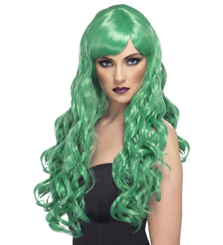 Dámská paruka Desire - zelené vlasy