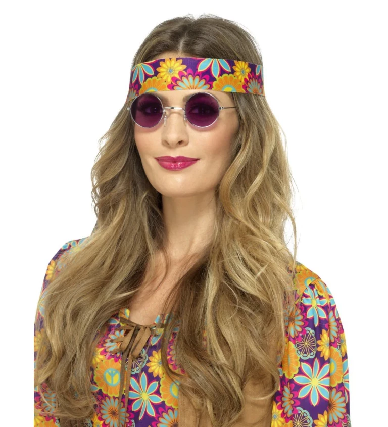 Fialové brýle Hippie