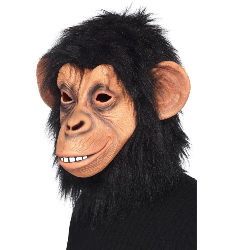 Latexová šimpanzí maska