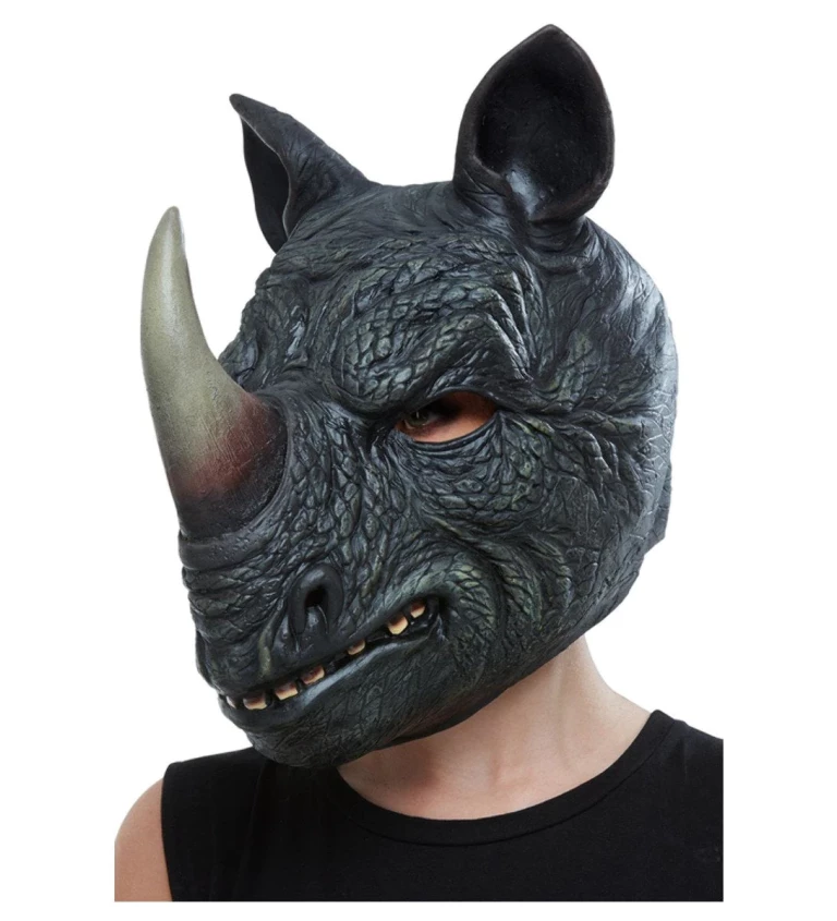 Celohlavová maska Nosorožec