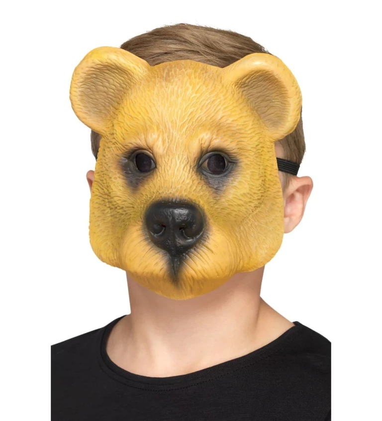 Dětská maska - medvěd světlá