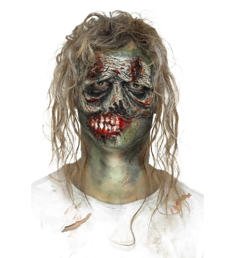 Zombie maska - zelená