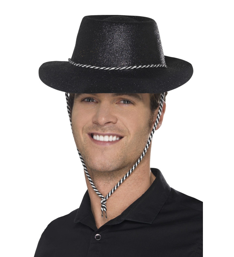 Kovbojský klobouk - černý