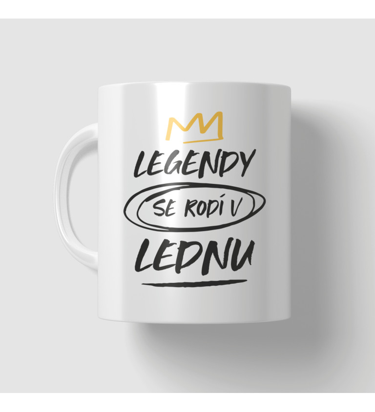 Narozeninový hrnek - Legendy se rodí v lednu