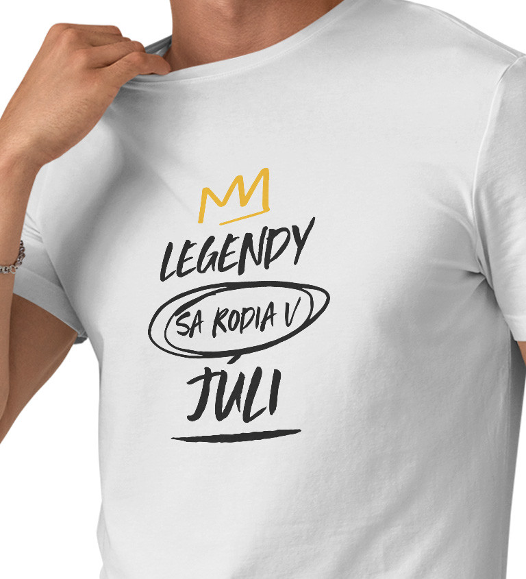 Pánské tričko bílé - Legendy v júli