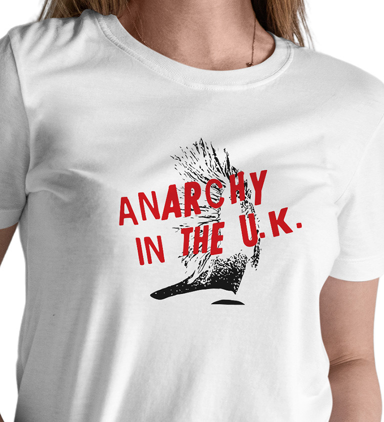 Dámské triko bílé - Anarchy in the U.K.