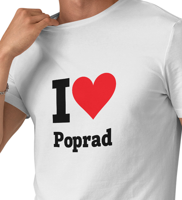 Pánské triko - I love Poprad