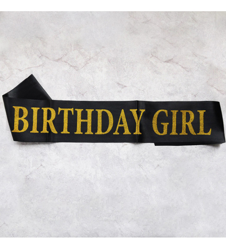 Šerpa - černá - Birthday Girl