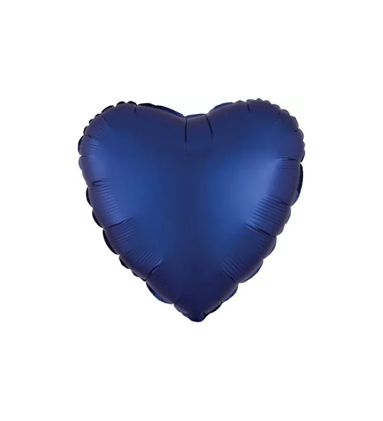 Tmavě modrý fóliový balónek - srdce