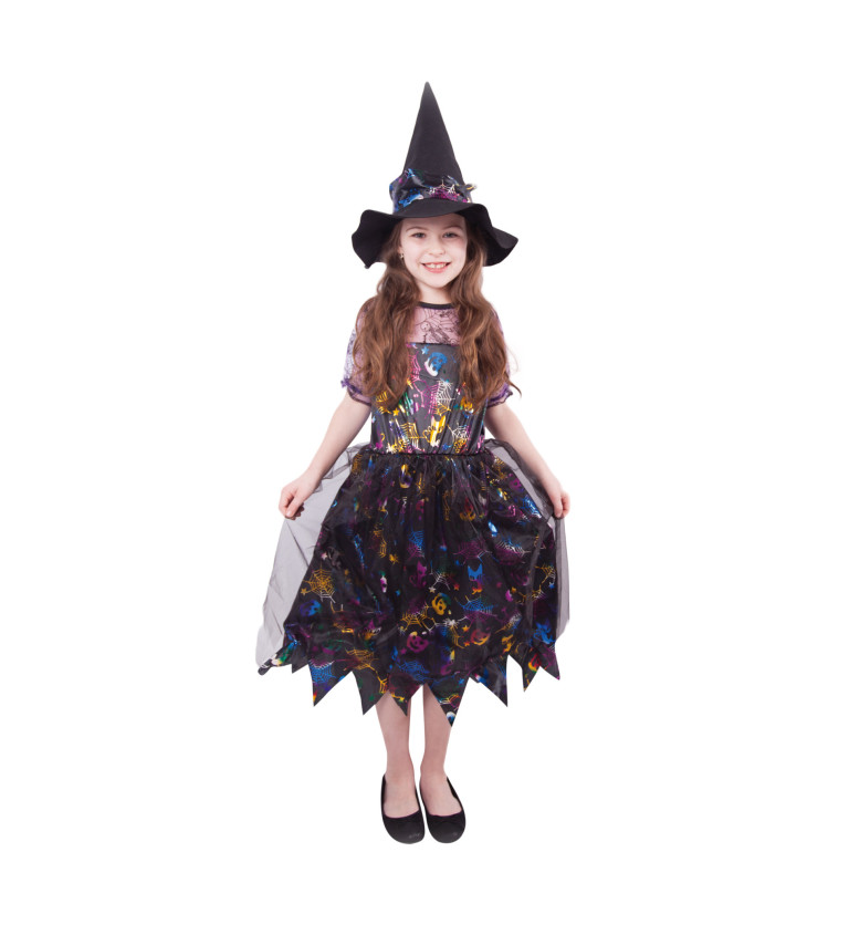 Dětský kostým na Čarodějnice - barevná