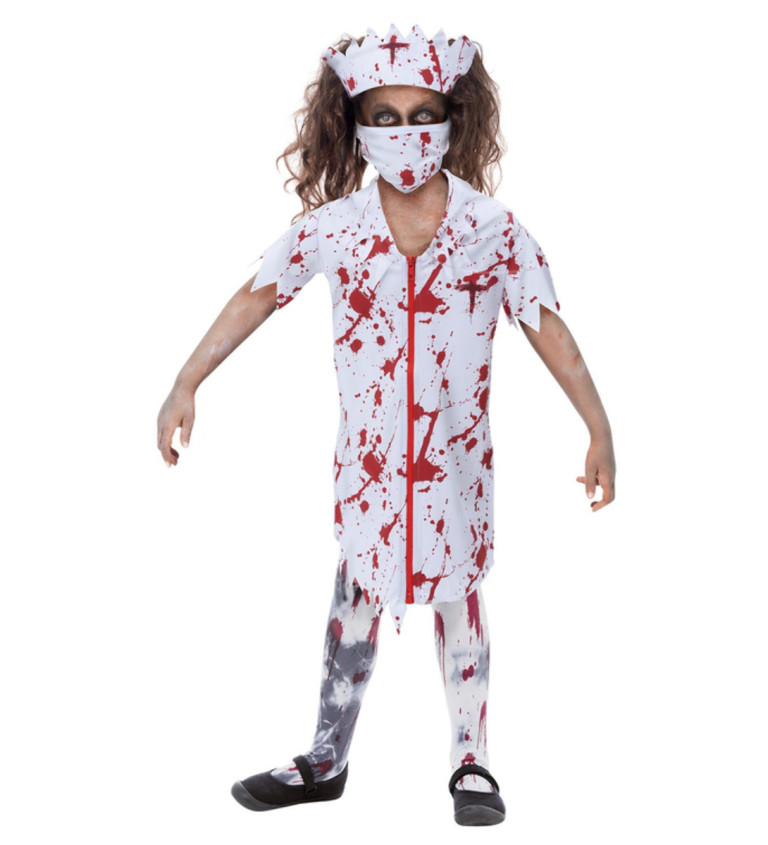 Dívčí kostým sestra zombie
