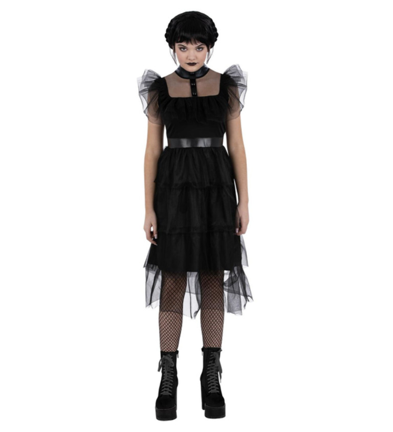 Dětský kostým gotická černá královna