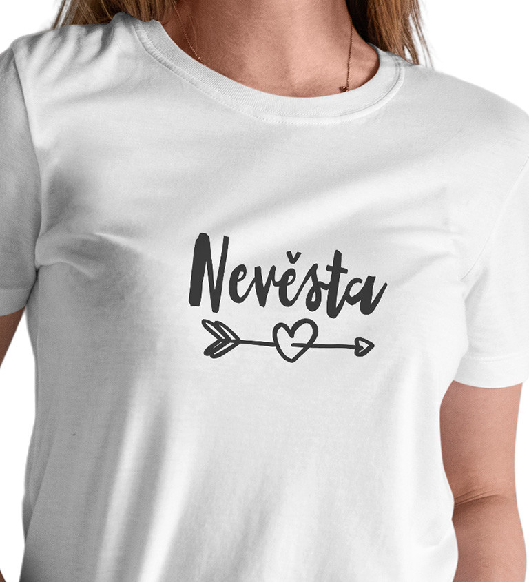 Dámské bílé tričko – Nevěsta