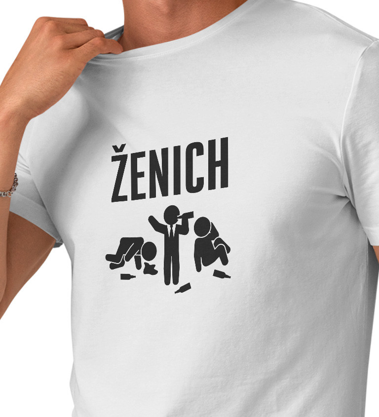 Pánské bílé tričko – Ženich